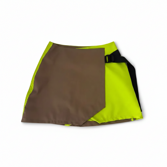 Beige & Lime adjustable Skirt