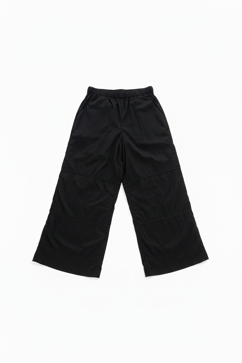 Black Nylon Pants