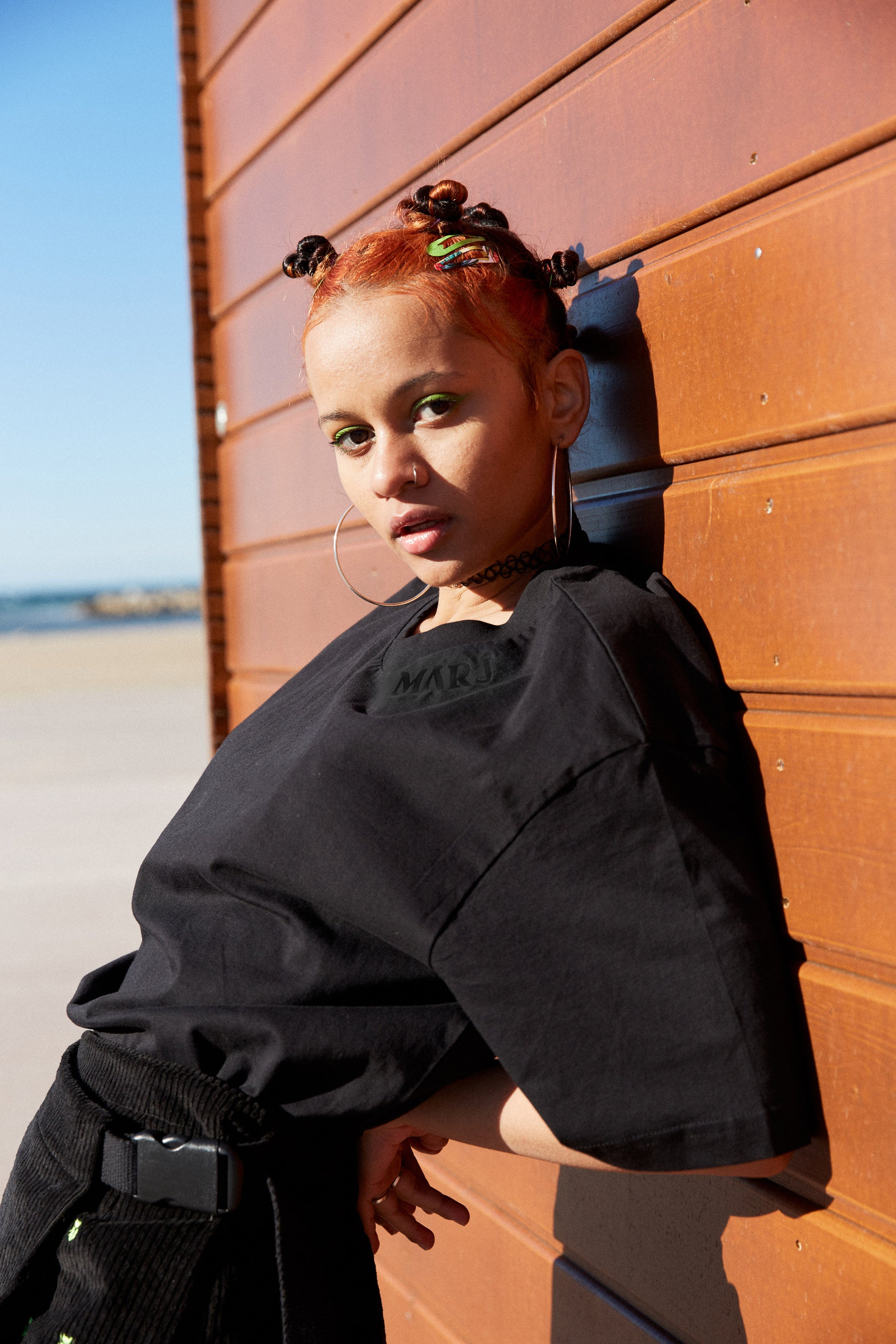 MARJ black sustainable T shirt