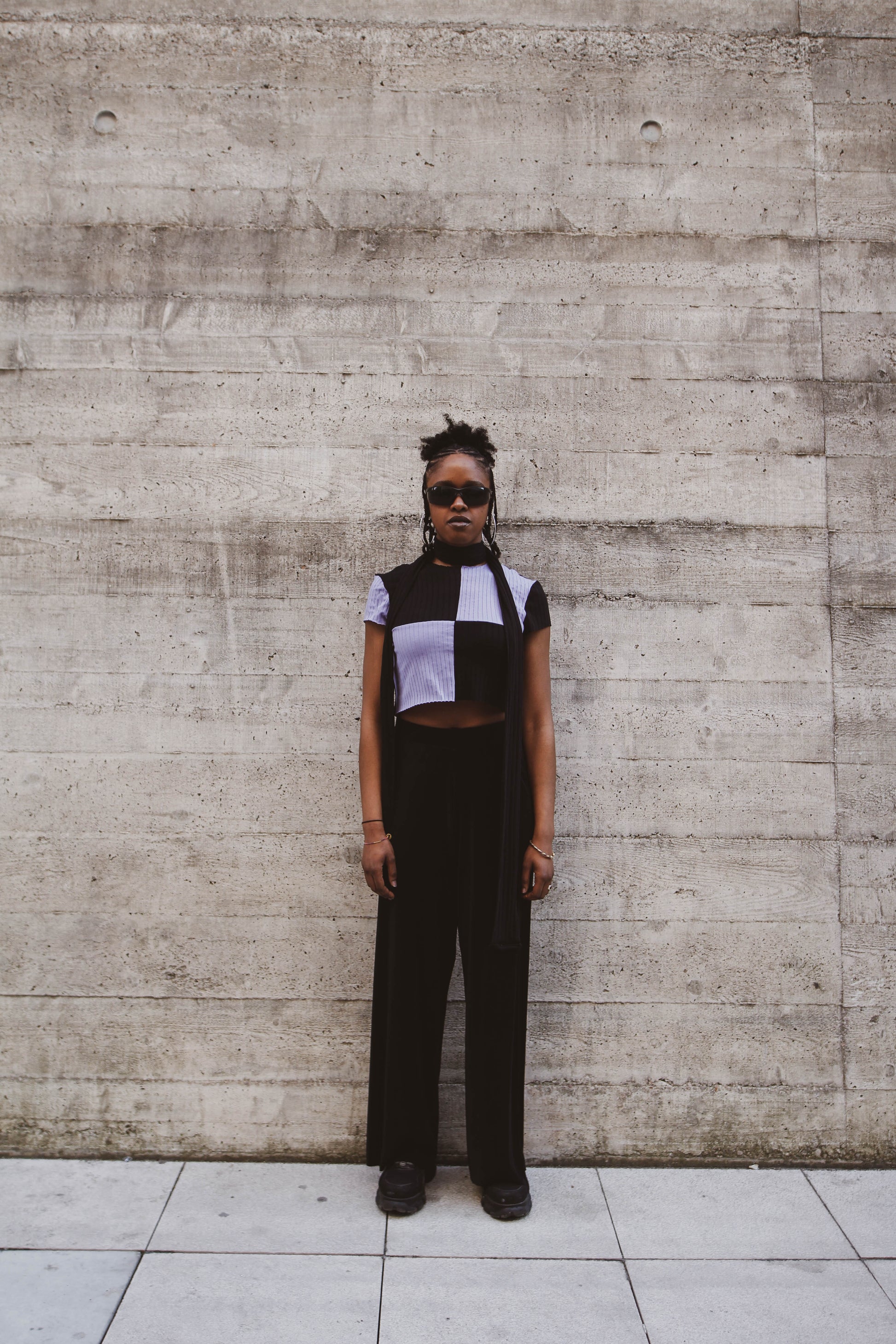 Patchwork Upcycling Lavender and blue MARJ