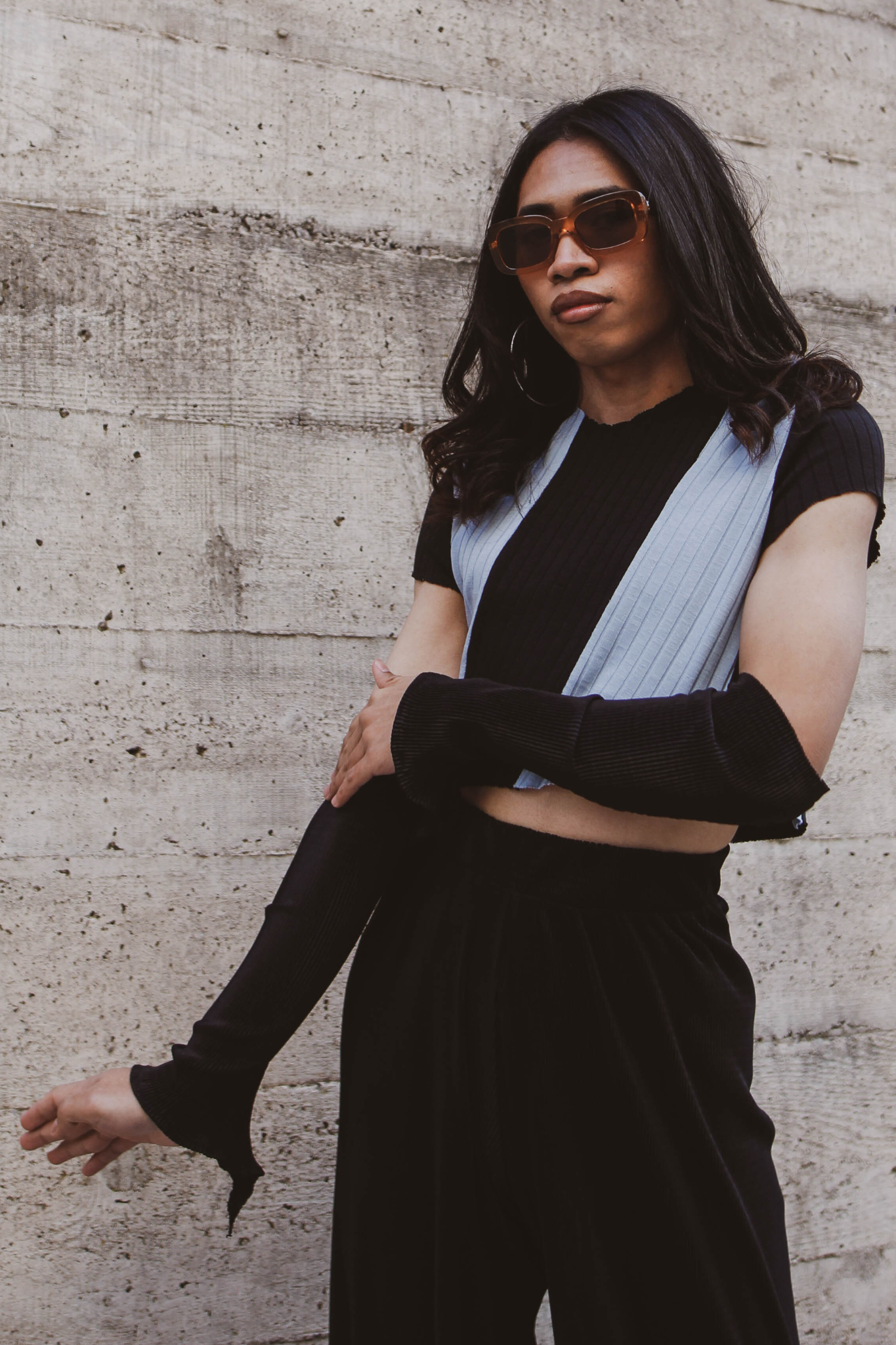 Manches en Satin Plissé